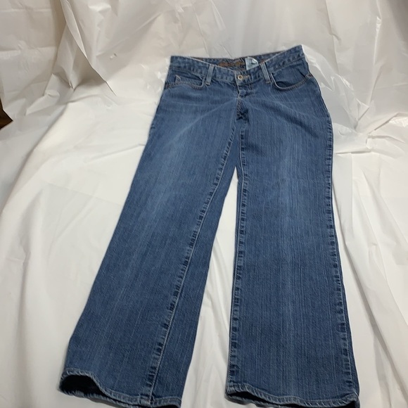 WOMEN’S Eddie Bauer Blue Natural Straight Leg Jeans Size 4 - Picture 1 of 9